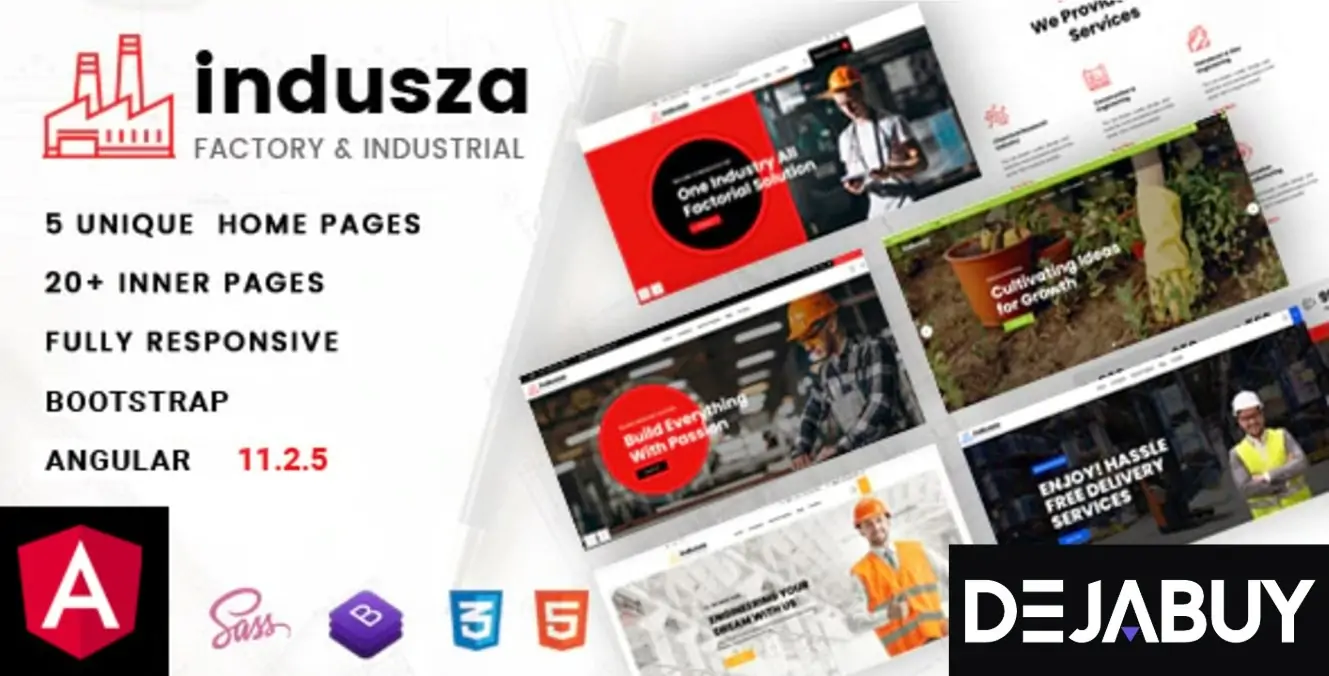 Indusza - Industrial & Factory Angular Template