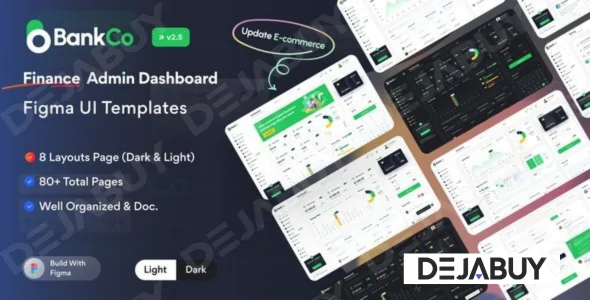 BankCo v2.5.0 - Admin Dashboard Figma UI Templates