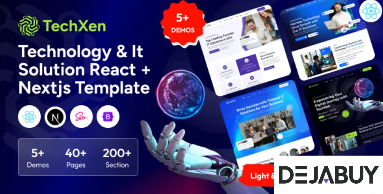 Techxen - Technology & It Solution React + NextJS Template