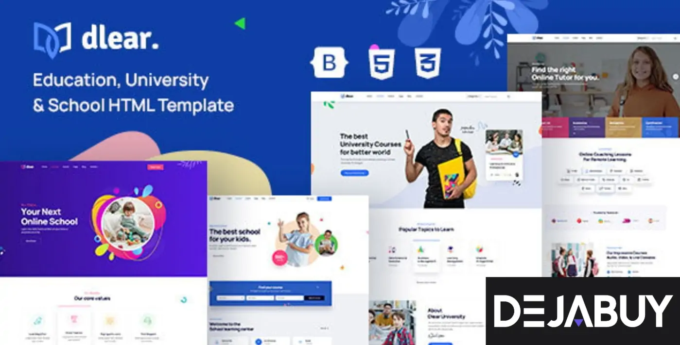 Dlear - Education HTML Template