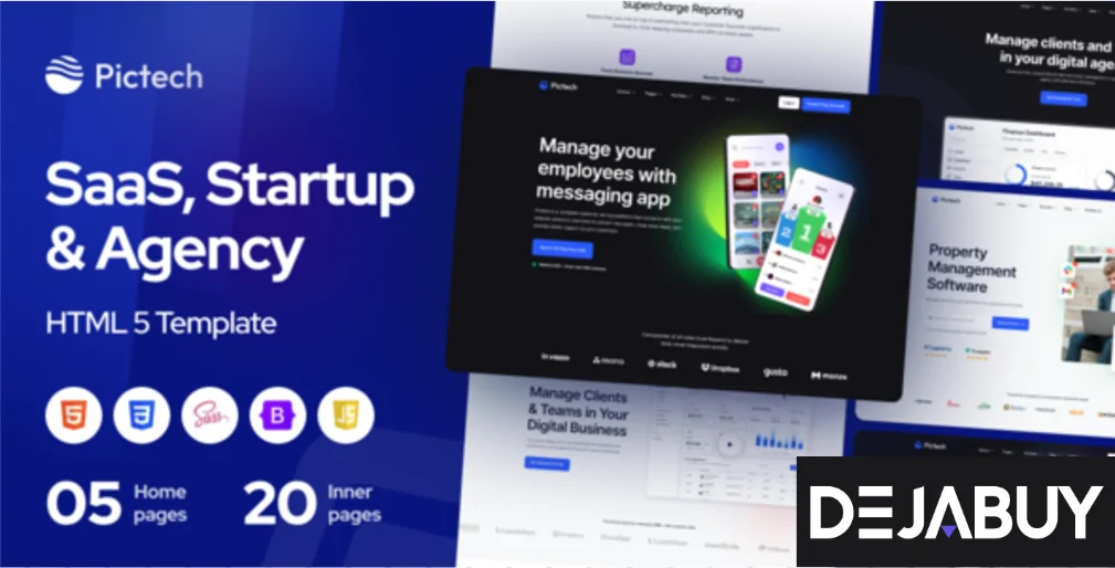PicTech – Creative HTML5 Template for SaaS, Startup & Agency