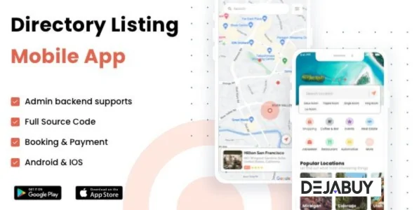 Listar FluxPro v1.3.3 - Flutter mobile directory listing & booking - Wordpress Backend