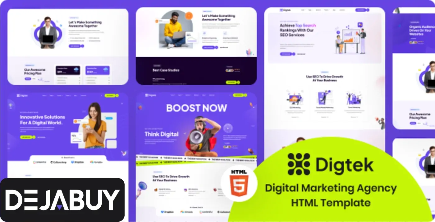 Digtek - Digital Marketing Agency HTML Template