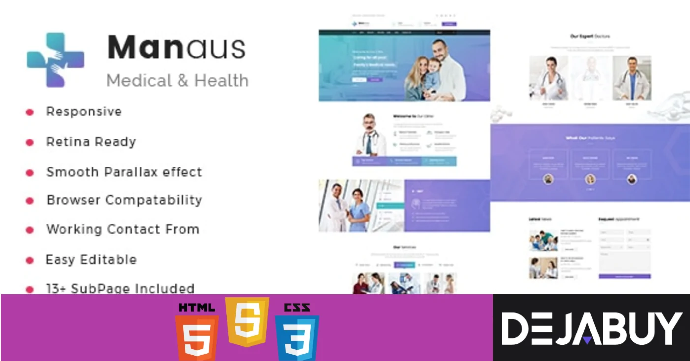 Manaus - Health And Medical HTML Template