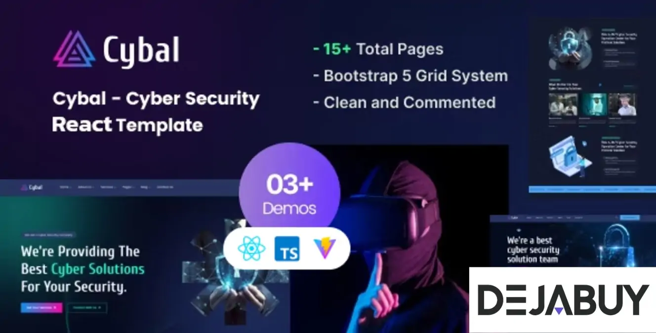 Cybal - Cyber Security React js Template