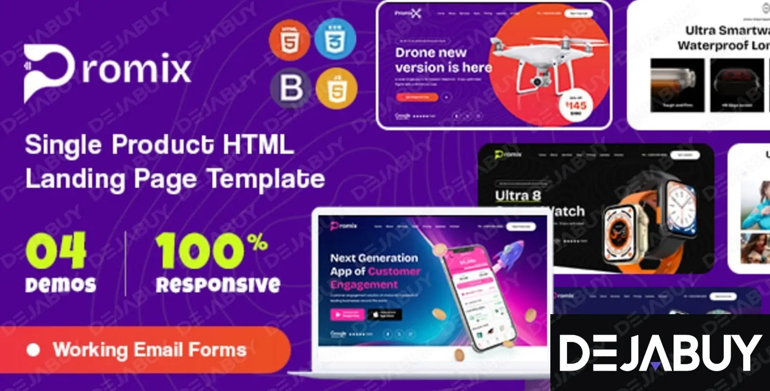 Promix - Single Product HTML Landing Page Template