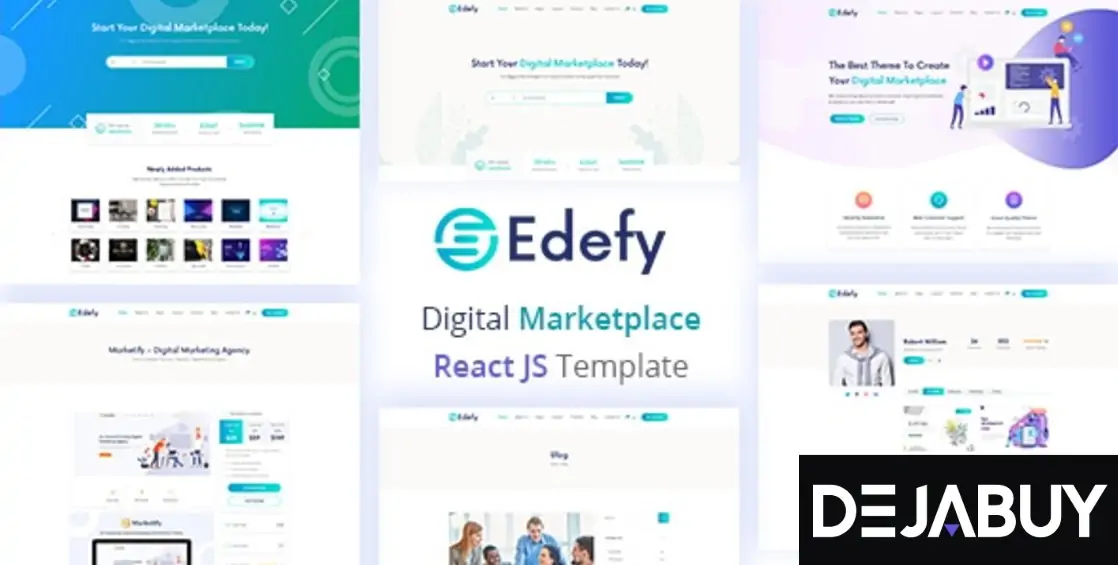 Edefy - React Js Digital Marketplace Template