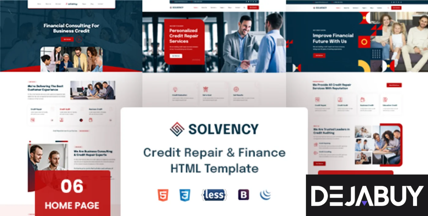 Solvency - Finance & Credit Repair HTML Template