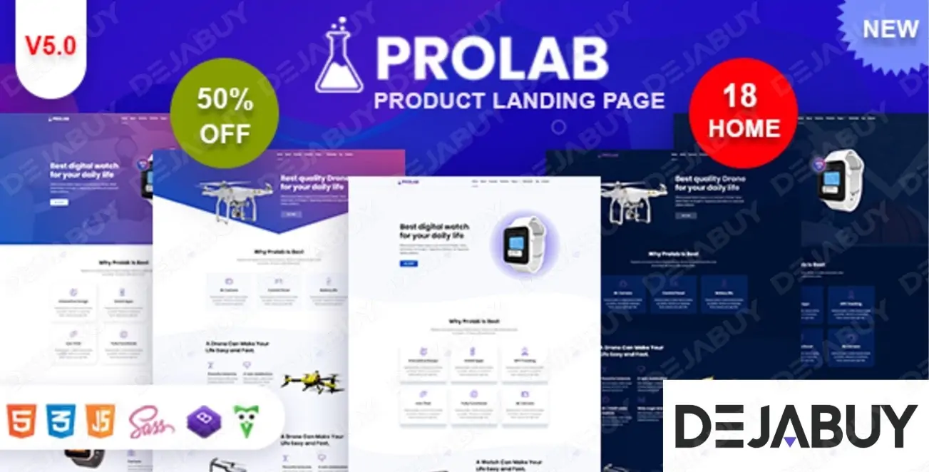 Product Landing Page - Prolab