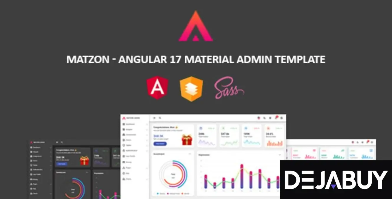 Matzon – Angular 17 Material Admin
