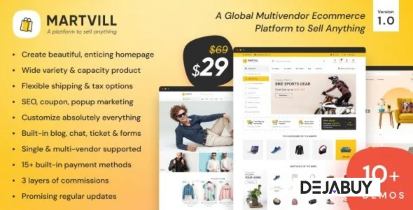 Martvill v2.9.0 - A Global Multivendor Ecommerce Platform to Sell Anything - nulled