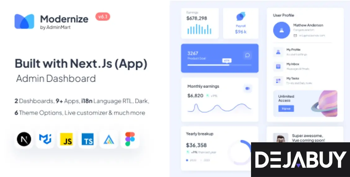Modernize Next Js Admin Dashboard with App Directory
