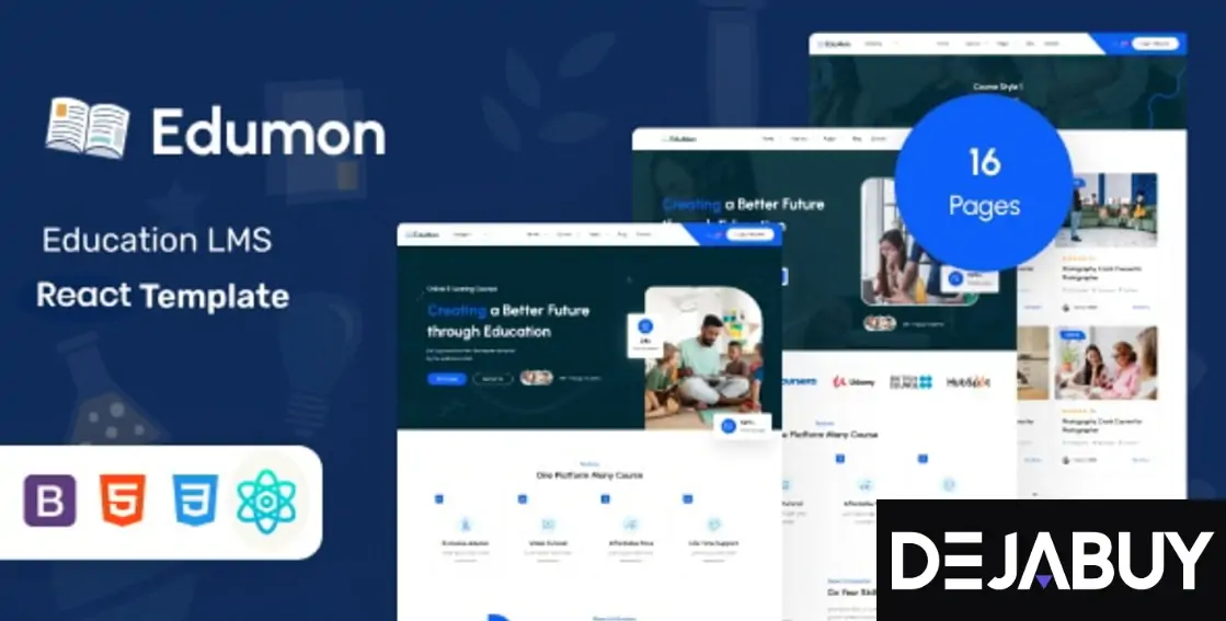 Edumon - Education & Online Course React JS Template