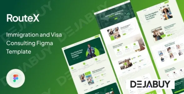 RouteX - Immigration and Visa Consulting Figma Template